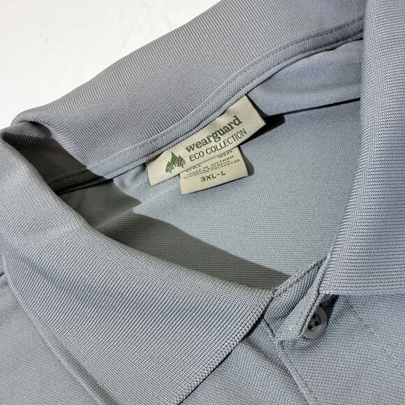 Tyson Polo Shirt (WearGuard Eco Collection ) Gray 3XL-L Performance Short Sleeve - Picture 2 of 3